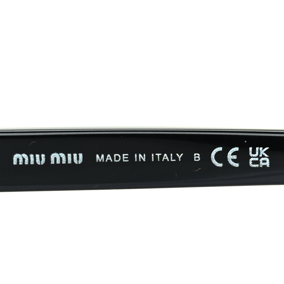 Miu Miu Acetate Square Sunglasses SMU 13Z  Black Image 6