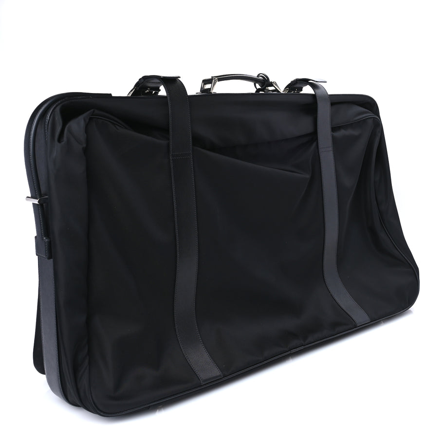 Prada Tessuto Nylon Saffiano Rolling Duffle Black Image 2