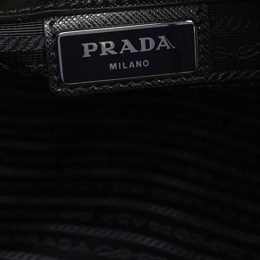 Prada Tessuto Nylon Saffiano Rolling Duffle Black Image 5