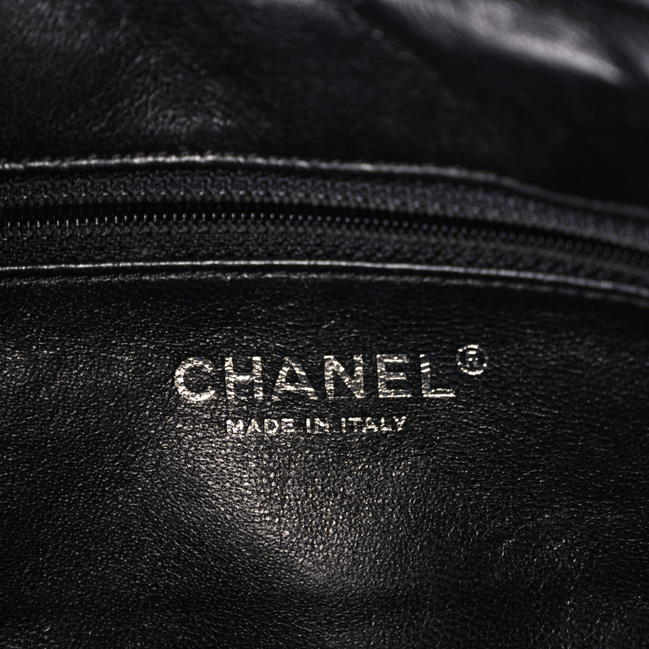 Chanel Metallic Aged Calfskin Quilted Medium Reissue Camera Case Black Image 5