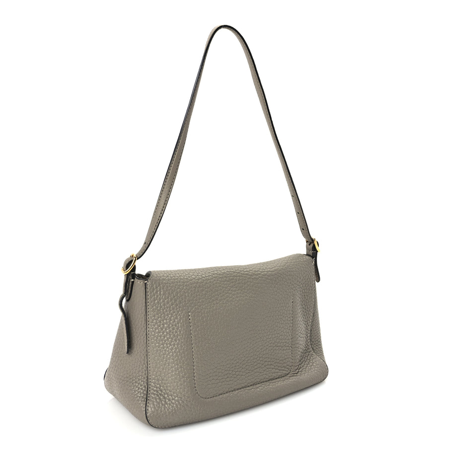 Mulberry Heavy Grain Calfskin Mini Keeley Solid Grey Image 2