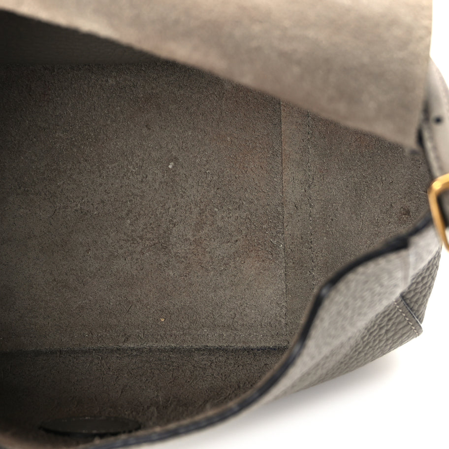 Mulberry Heavy Grain Calfskin Mini Keeley Solid Grey Image 4