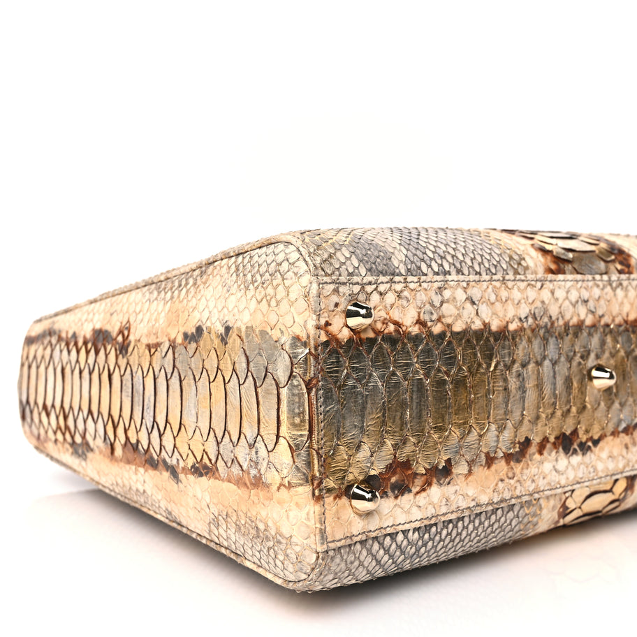 Christian Dior Snakeskin Large Lady Dior Beige Image 7