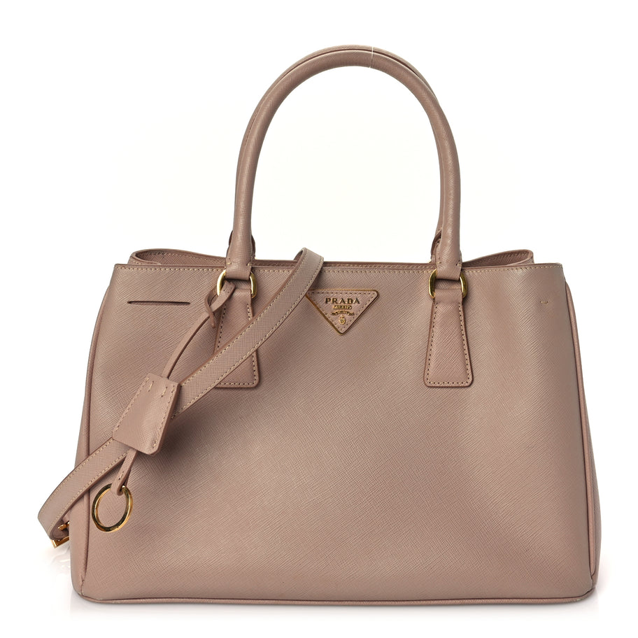 Prada Saffiano Medium Galleria Double Zip Tote Cammeo Image 1