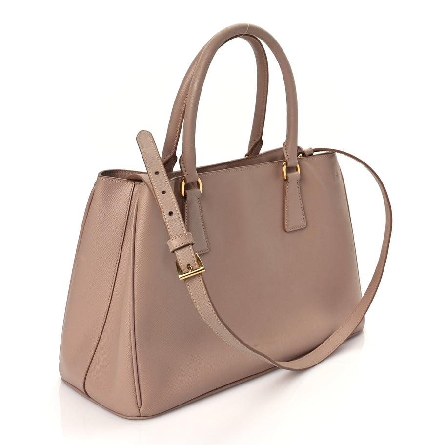 Prada Saffiano Medium Galleria Double Zip Tote Cammeo Image 2