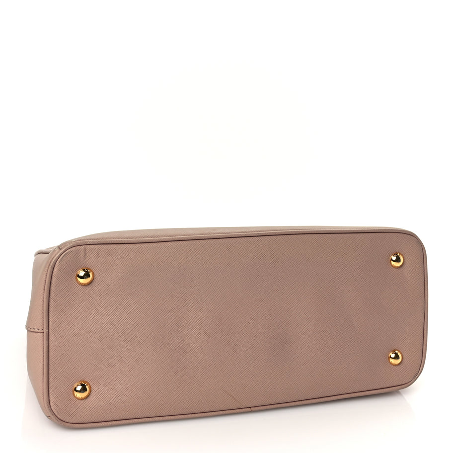 Prada Saffiano Medium Galleria Double Zip Tote Cammeo Image 3