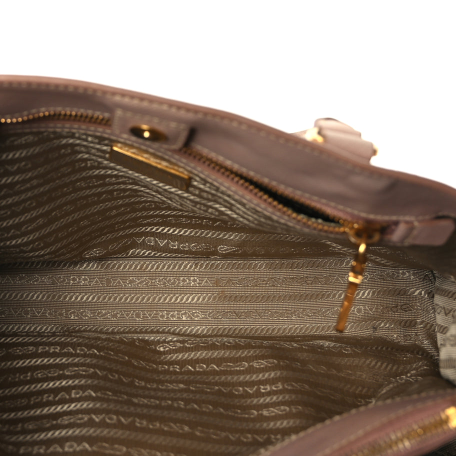 Prada Saffiano Medium Galleria Double Zip Tote Cammeo Image 4