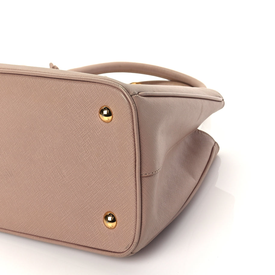 Prada Saffiano Medium Galleria Double Zip Tote Cammeo Image 8