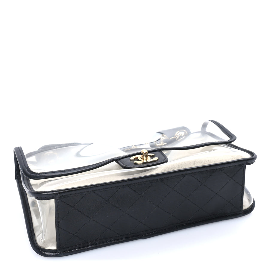 Chanel Lambskin PVC Medium Sand By The Sea Flap  Black Image 3