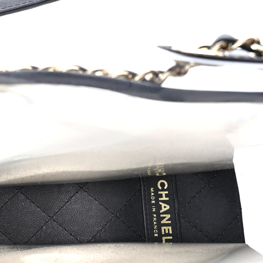 Chanel Lambskin PVC Medium Sand By The Sea Flap  Black Image 4