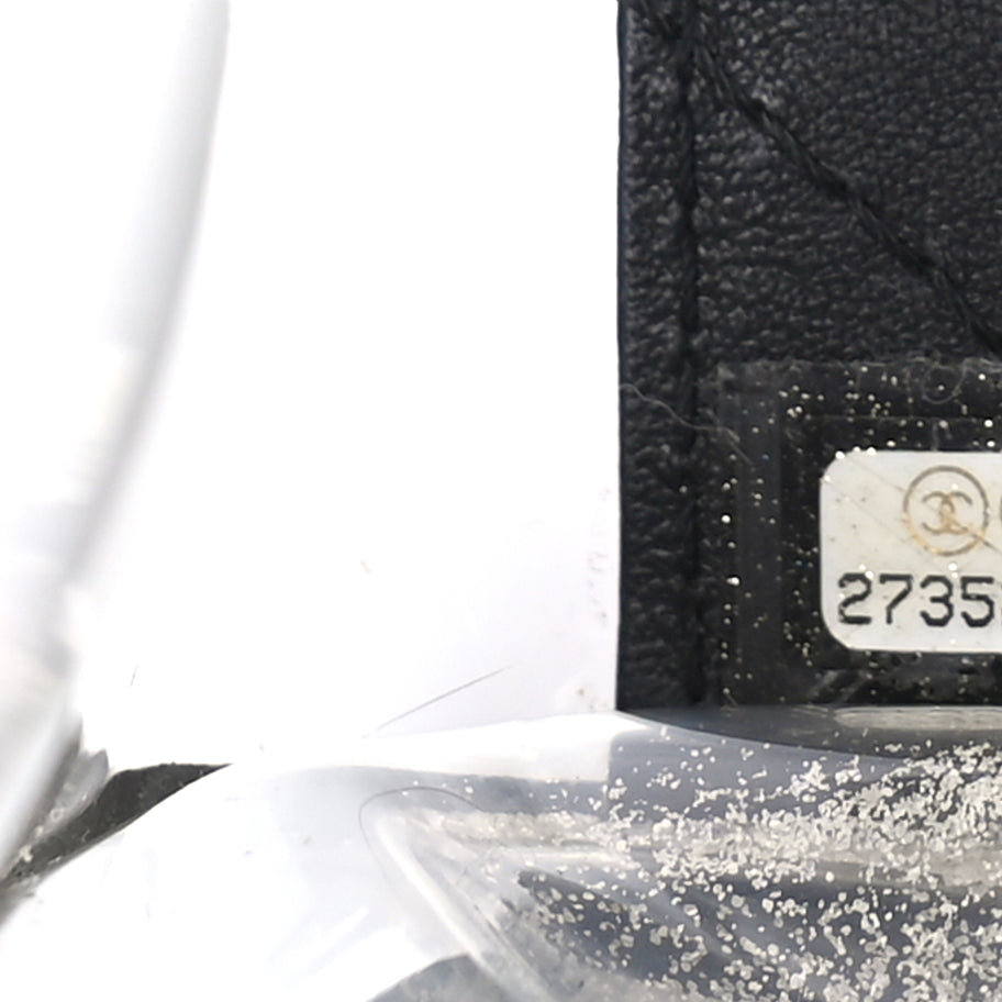 Chanel Lambskin PVC Medium Sand By The Sea Flap  Black Image 6