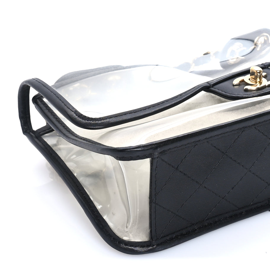 Chanel Lambskin PVC Medium Sand By The Sea Flap  Black Image 8