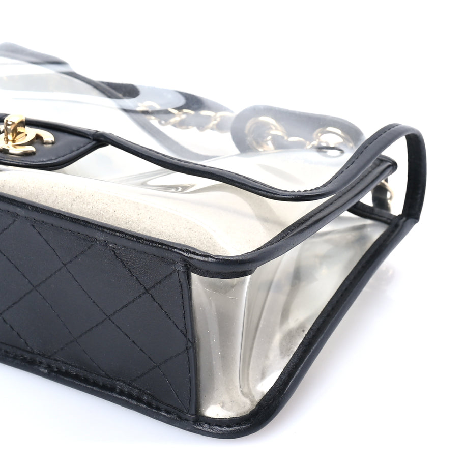 Chanel Lambskin PVC Medium Sand By The Sea Flap  Black Image 9