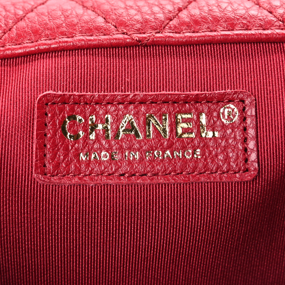 Chanel Calfskin Quilted XXL Travel Flap Bag  Red Image 5
