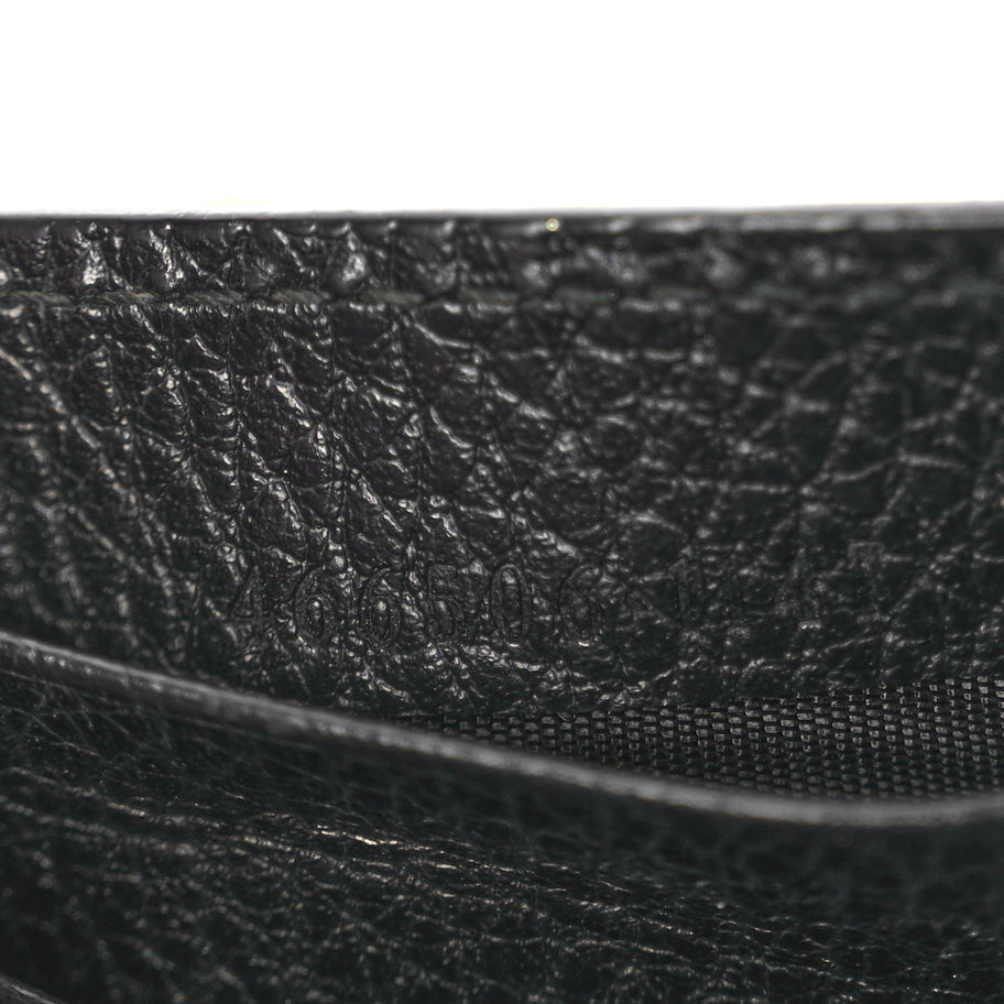 Gucci Dollar Calfskin Medium Betty Chain Wallet Black Image 5