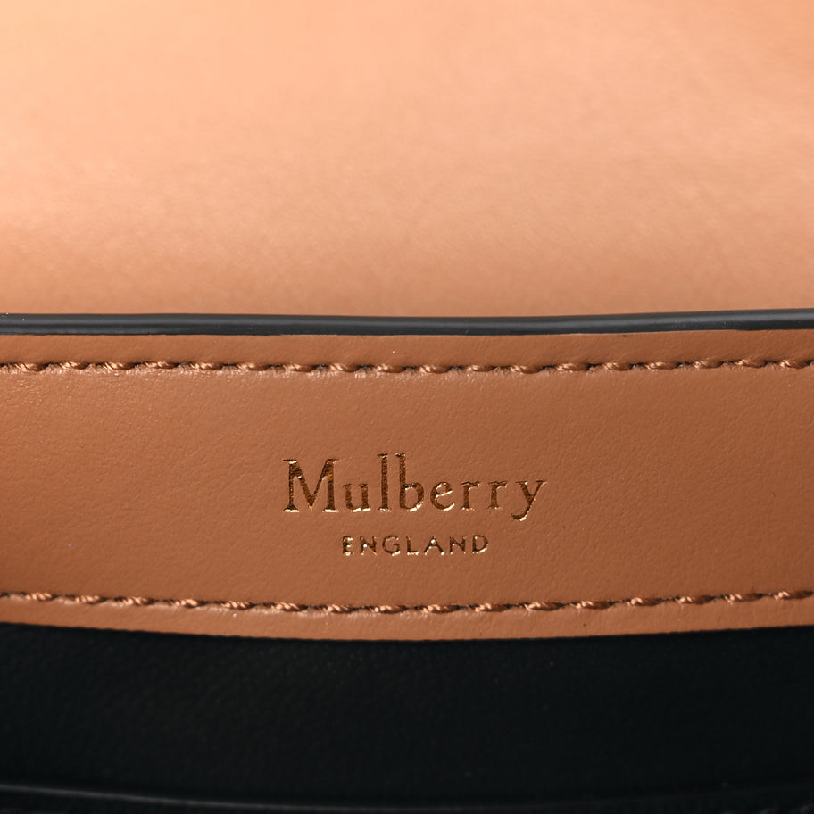 Mulberry High Gloss Calfskin Lana Small Top Handle Sable Image 5