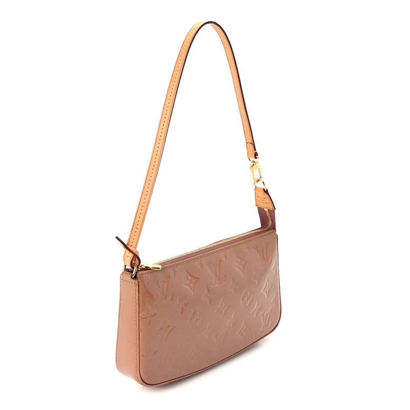  Louis Vuitton Vernis Pochette Accessories NM Rose Velours