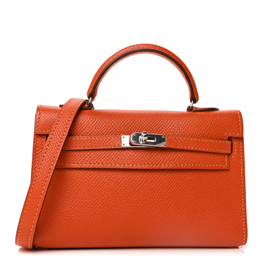 Hermes Epsom Micro Kelly 15  Feu Image 1