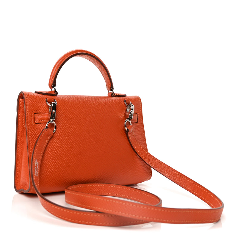  Hermes Epsom Micro Kelly 15  Feu