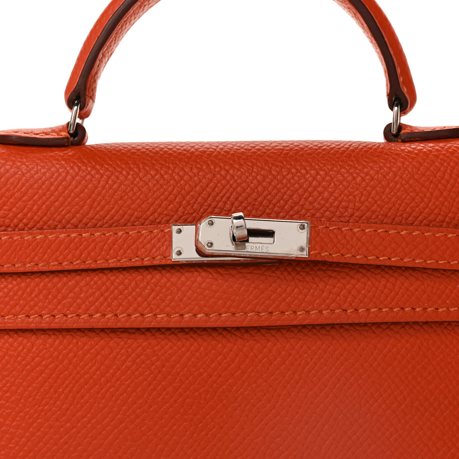Hermes Epsom Micro Kelly 15  Feu Image 3