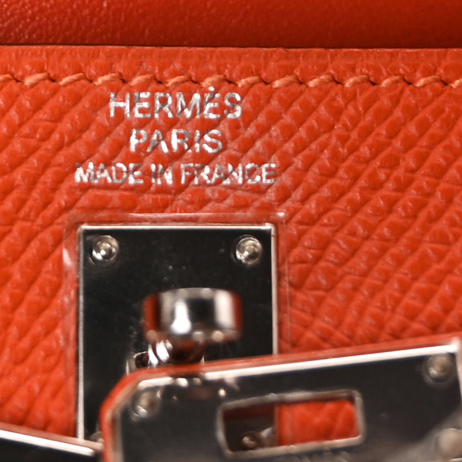 Hermes Epsom Micro Kelly 15  Feu Image 8