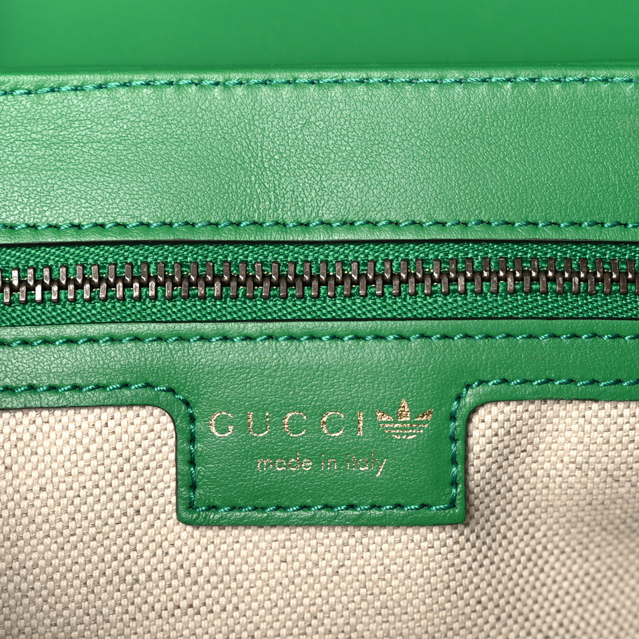 Gucci X Adidas Calfskin Matelasse Small GG Marmont Shoulder Bag Green Image 5