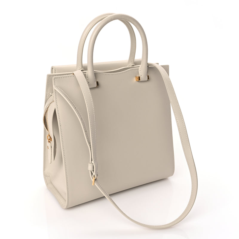  Saint Laurent Grain De Poudre Small Uptown Tote Crema Soft Crema Soft