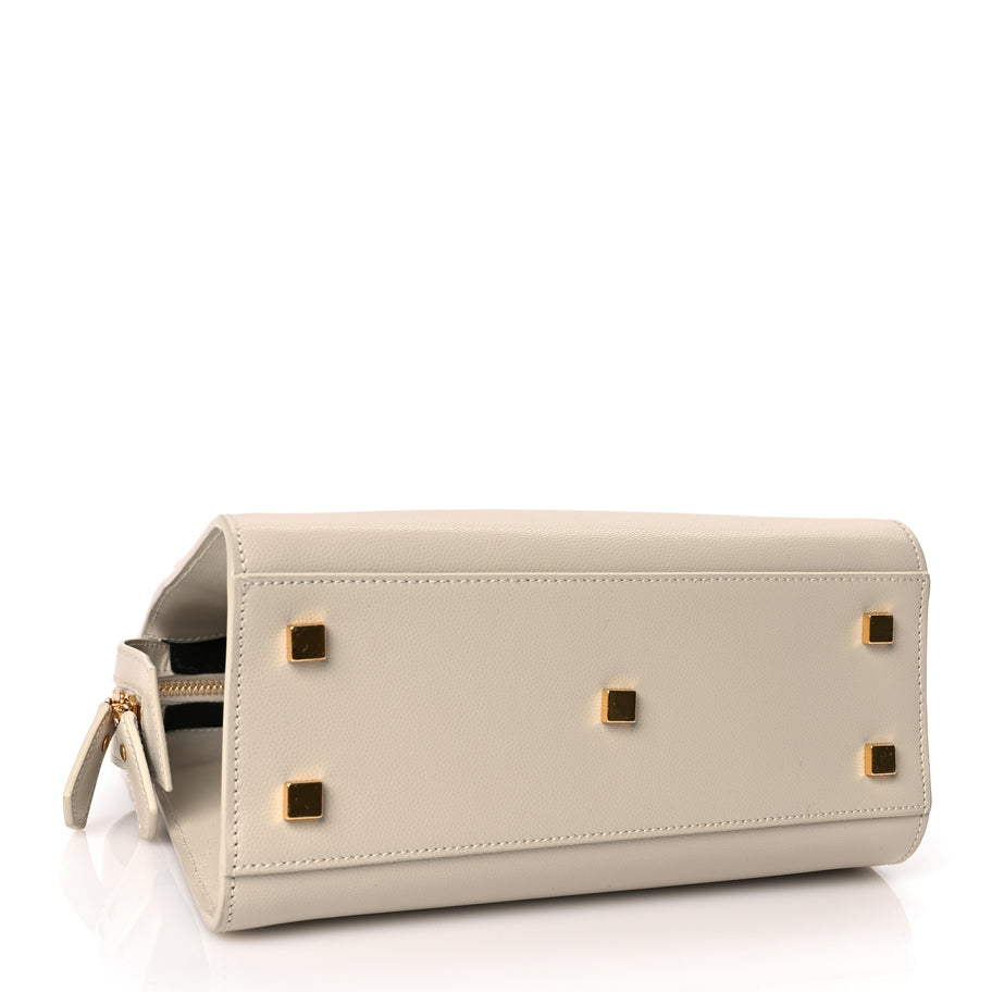 Saint Laurent Grain De Poudre Small Uptown Tote Crema Soft Crema Soft Image 3