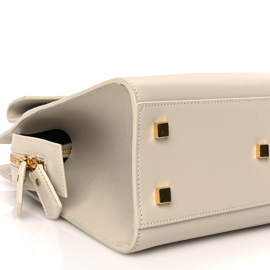 Saint Laurent Grain De Poudre Small Uptown Tote Crema Soft Crema Soft Image 7
