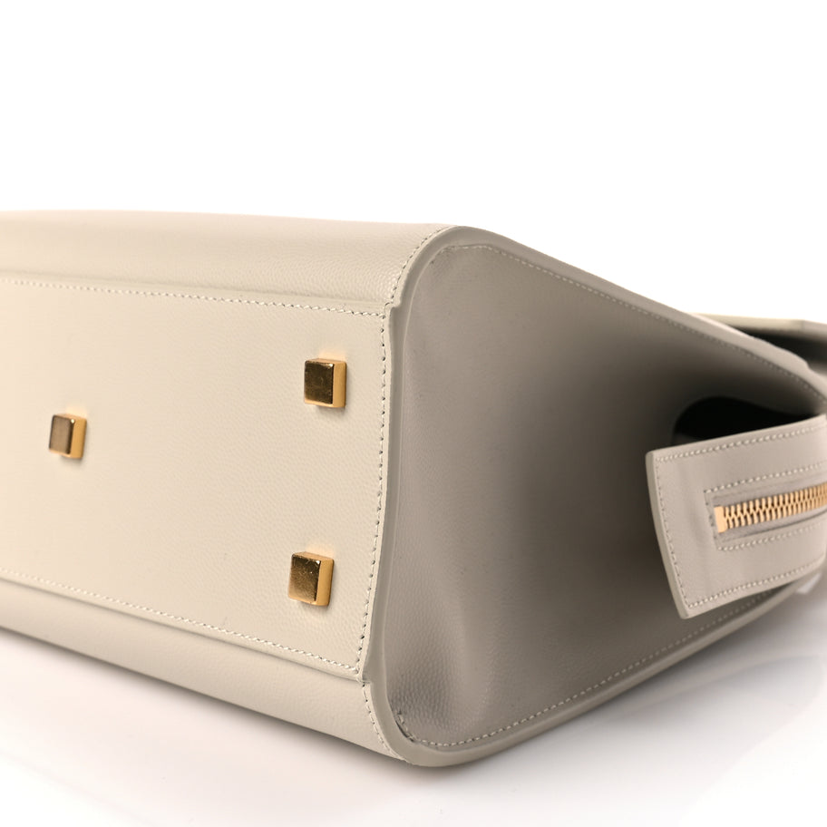 Saint Laurent Grain De Poudre Small Uptown Tote Crema Soft Crema Soft Image 8