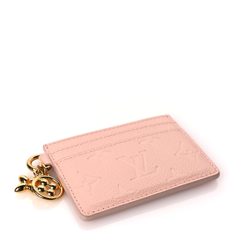 Louis Vuitton Empreinte Monogram LV Charms Card Holder Pink Opale Image 3