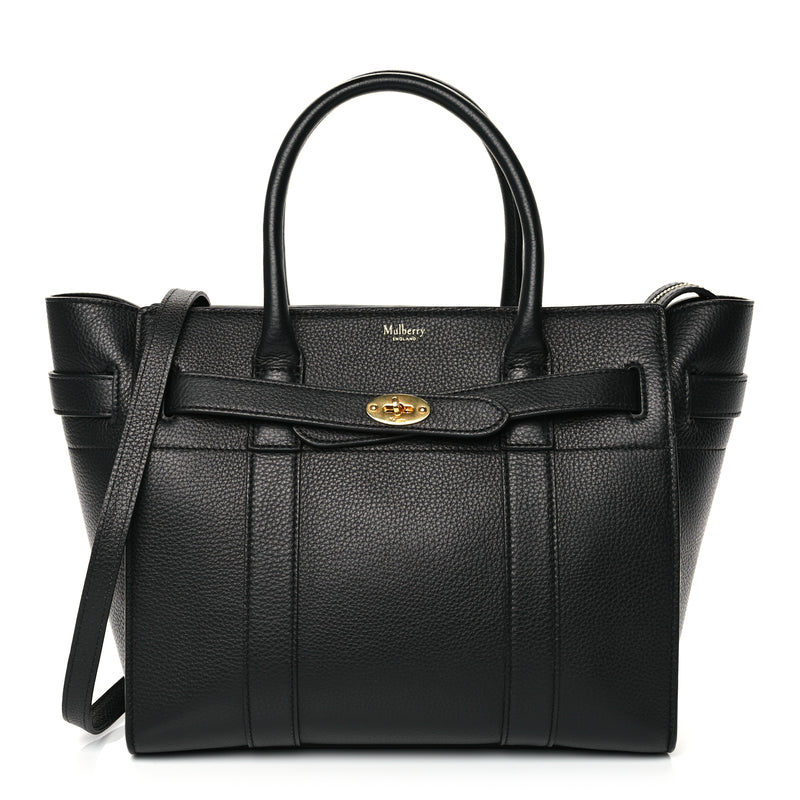  Mulberry Small Classic Grain Small Zipped Bayswater Black