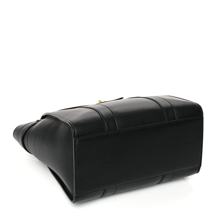 Mulberry Small Classic Grain Small Zipped Bayswater Black Image 3