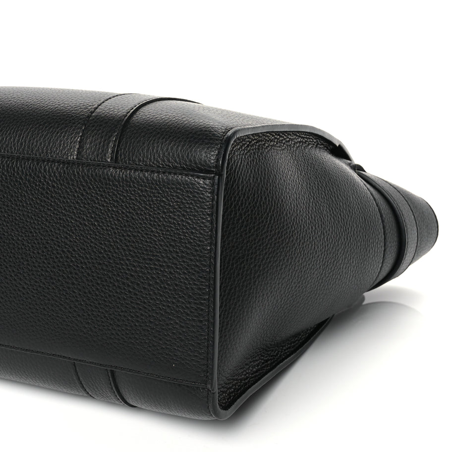 Mulberry Small Classic Grain Small Zipped Bayswater Black Image 8