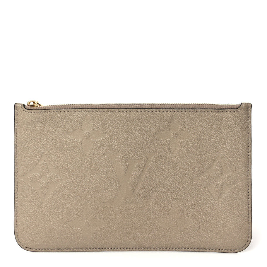 Louis Vuitton Empreinte Monogram Giant Neverfull MM Pochette Tourterelle Image 1