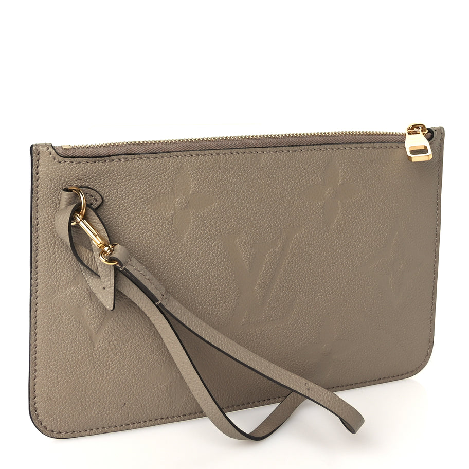 Louis Vuitton Empreinte Monogram Giant Neverfull MM Pochette Tourterelle Image 3