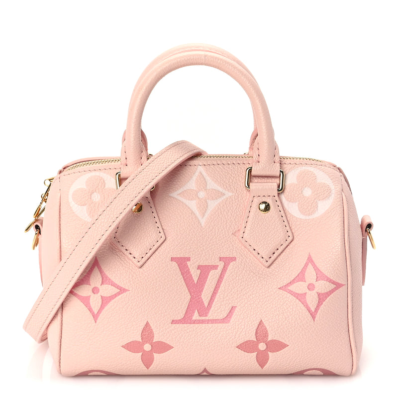  Louis Vuitton Empreinte Monogram Giant Speedy Bandouliere 20  Degrade Rose Pink