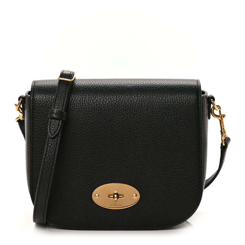  Mulberry Small Classic Grain Calfskin Small Darley Satchel Black
