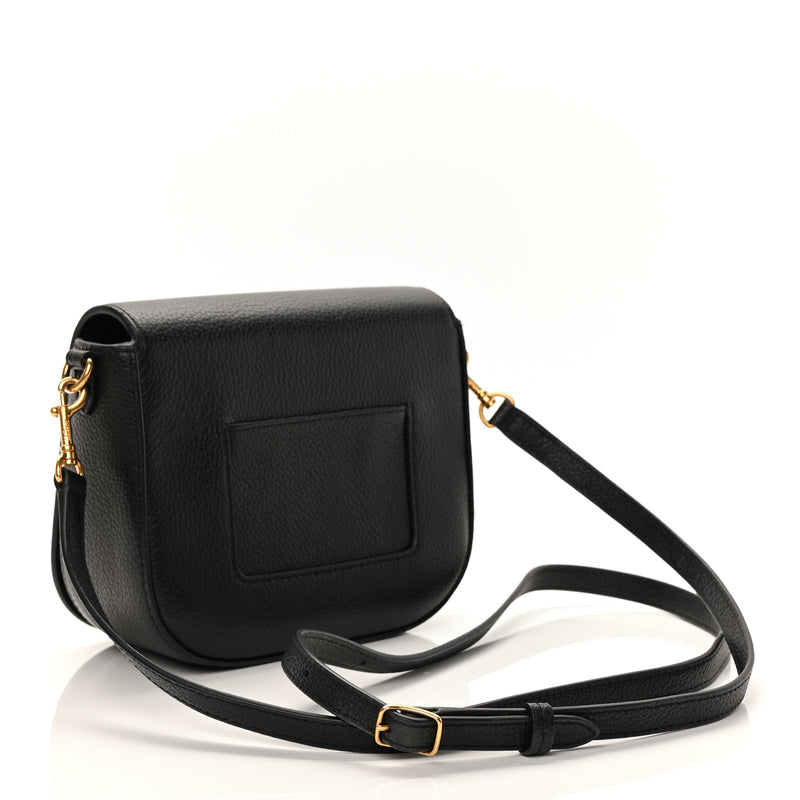  Mulberry Small Classic Grain Calfskin Small Darley Satchel Black