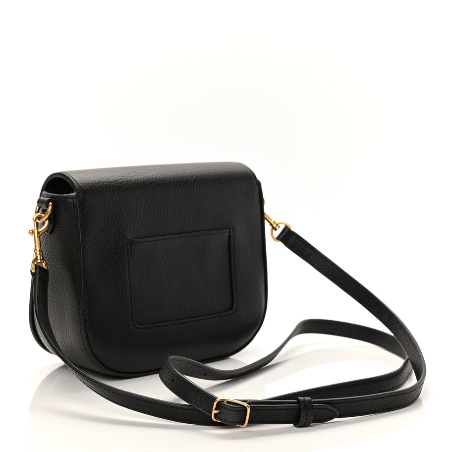 Mulberry Small Classic Grain Calfskin Small Darley Satchel Black Image 2
