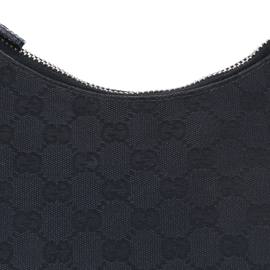 Gucci Monogram Classic Ring Hobo Black Image 6