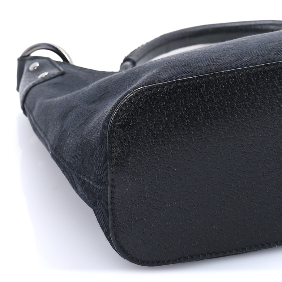 Gucci Monogram Classic Ring Hobo Black Image 7