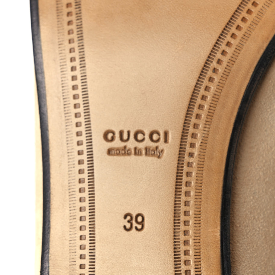 Gucci Suede Horsebit Womens Jordaan Loafers 39 Pink Sand Image 7