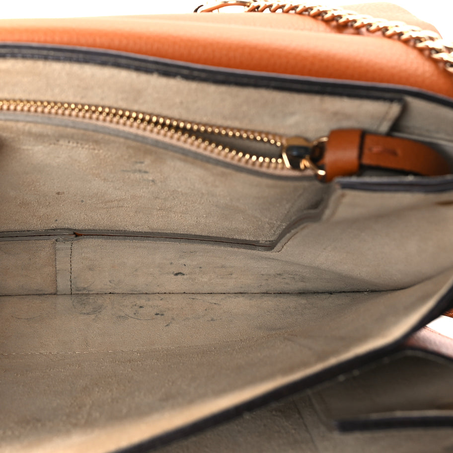Chloe Calfskin Medium Faye Shoulder Bag  Caramel Image 4