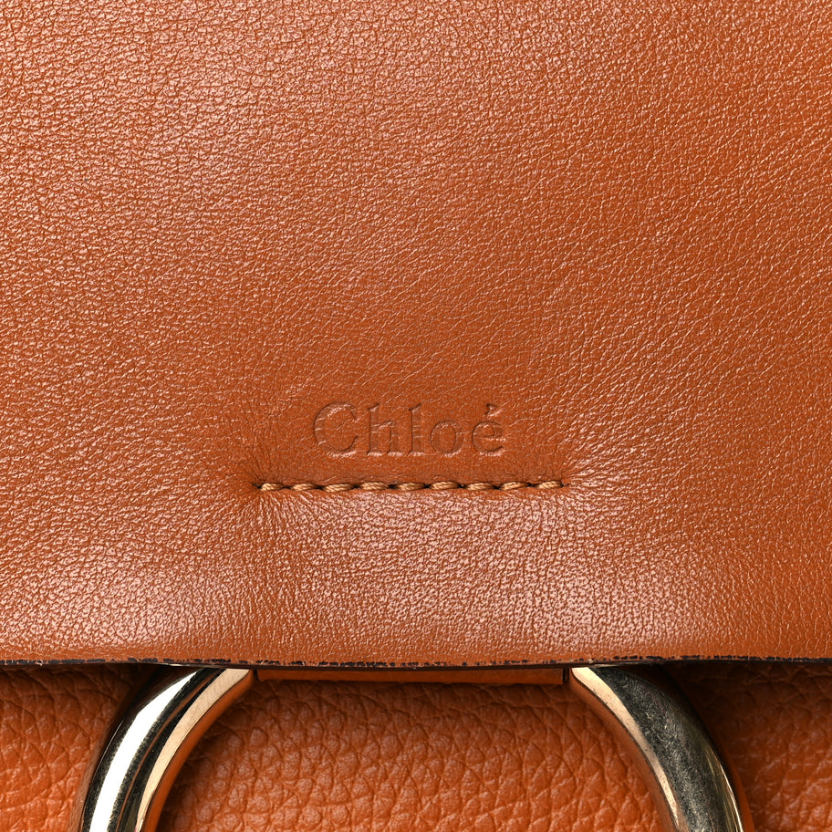 Chloe Calfskin Medium Faye Shoulder Bag  Caramel Image 6