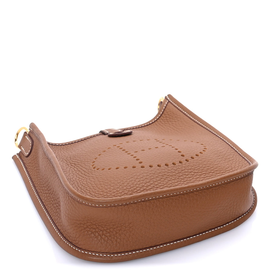 Hermes Taurillon Clemence Evelyne TPM Gold Image 3
