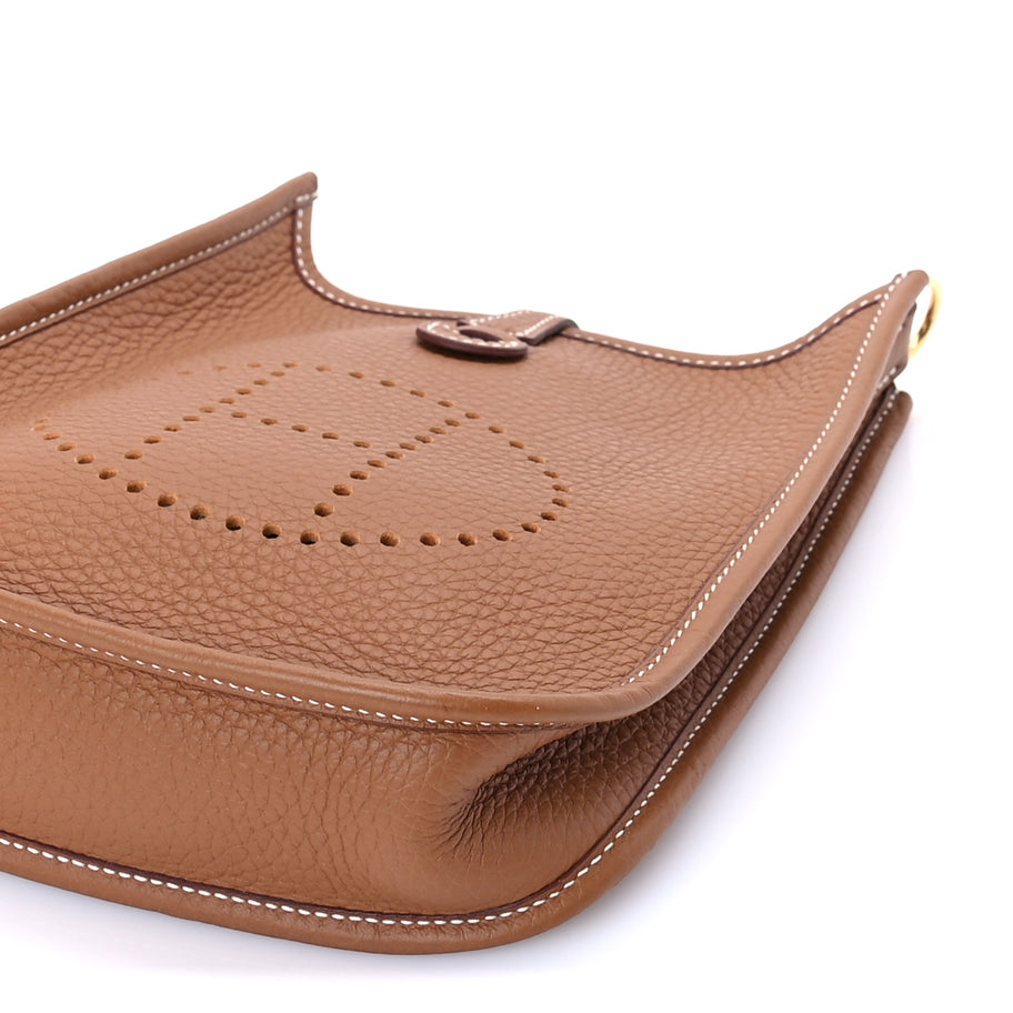 Hermes Taurillon Clemence Evelyne TPM Gold Image 8