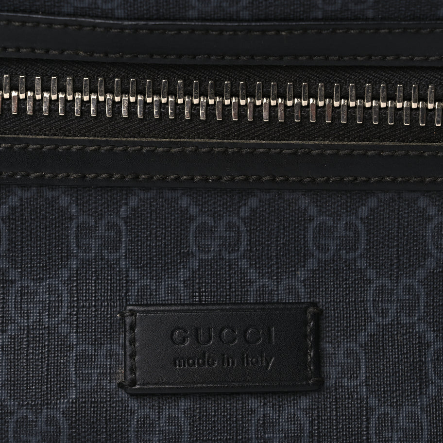 Gucci Soft GG Supreme Monogram Web Belt Bag Black Grey Image 6