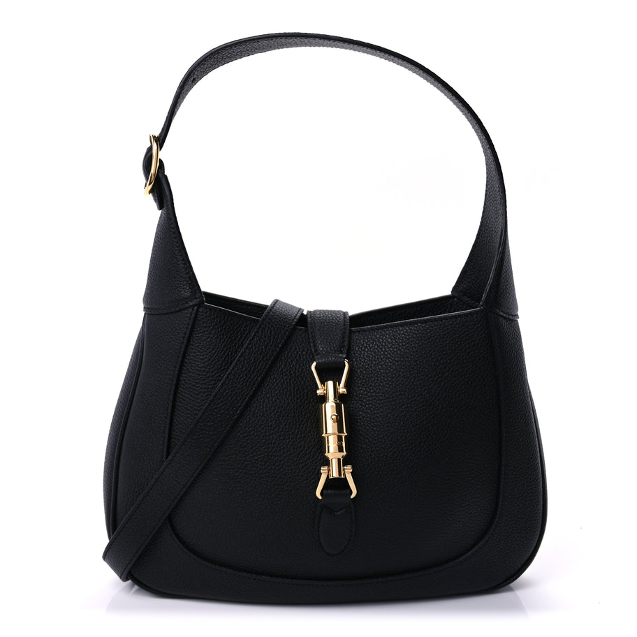 Gucci Pebbled Calfskin Small Jackie 1961 Hobo  Black Image 1