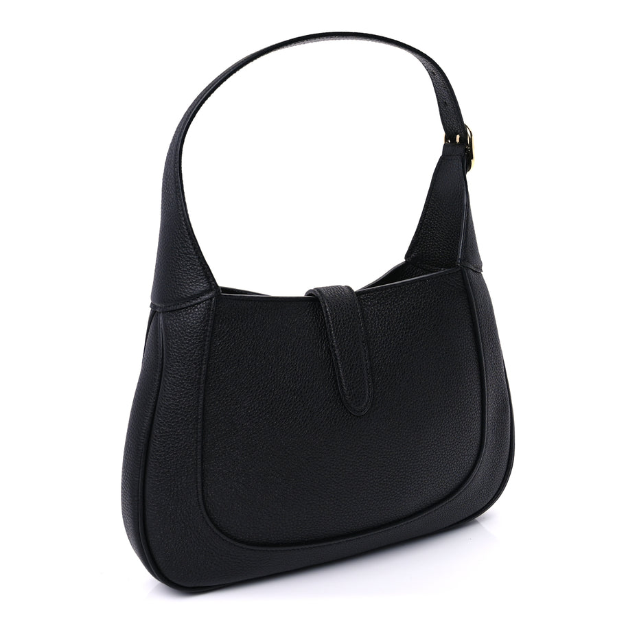 Gucci Pebbled Calfskin Small Jackie 1961 Hobo  Black Image 2